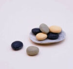 Small Pebble Soap With Porcelain Dish Set
