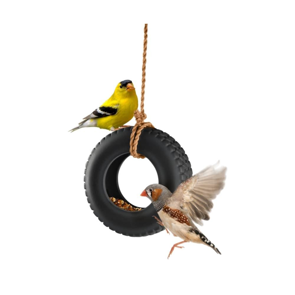 Small Tire Swing Bird Feeder