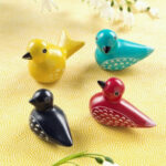 Soapstone Birds, Set Of 4