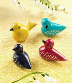 Soapstone Birds, Set Of 4