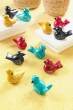 Soapstone Birds, Set Of 4 4