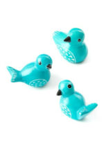 Soapstone Birds, Set Of 4 6
