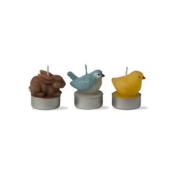Spring Friends Tealight Candles, Set Of 3