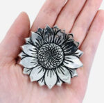 Sunflower Tiny Pewter Charm Bowl 1