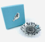 Sunflower Tiny Pewter Charm Bowl 2