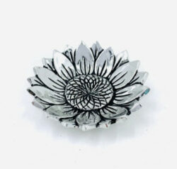 Sunflower Tiny Pewter Charm Bowl