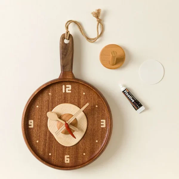 Sunny Side Up Wood Wall Clock 2