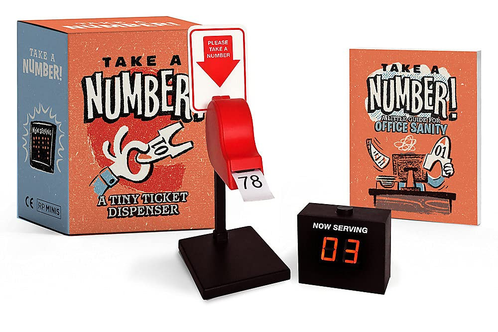 Take A Number! Tiny Ticket Dispenser Take A Number! Tiny Ticket Dispenser