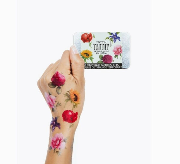 Tattly Mini Bouquet Tattoo Tin 1