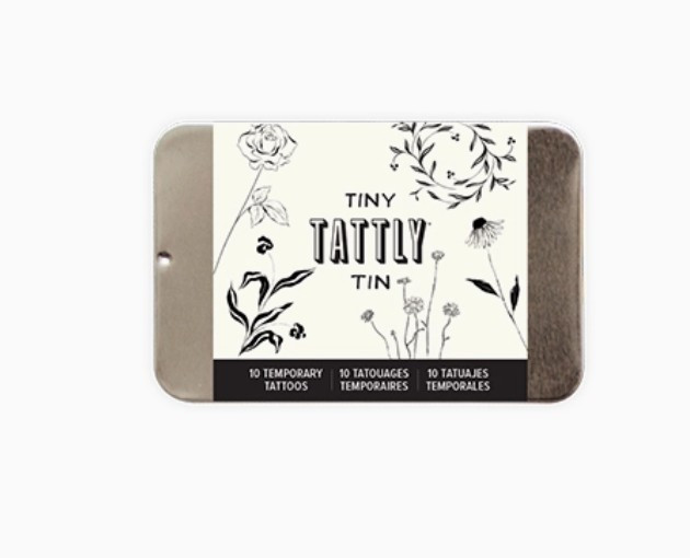 Tattly Tiny Flower Fest Tattoo Tin Tattly Tiny Flower Fest Tattoo Tin