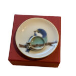 Tiny Bluebird Porcelain Plates, Set Of 5