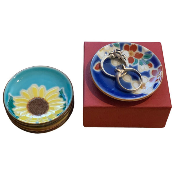 Tiny Flower Porcelain Plates, Set Of 5 1