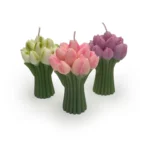 Tulip Bouquet Sculpted Candle 1