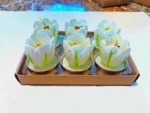Tulip Tealight Candles, Set Of 6 3