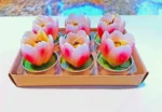 Tulip Tealight Candles, Set Of 6 4