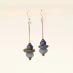 Tumbled Blue Ocean Earrings