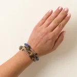 Tumbled Blue Ocean Spiral Bracelet 2