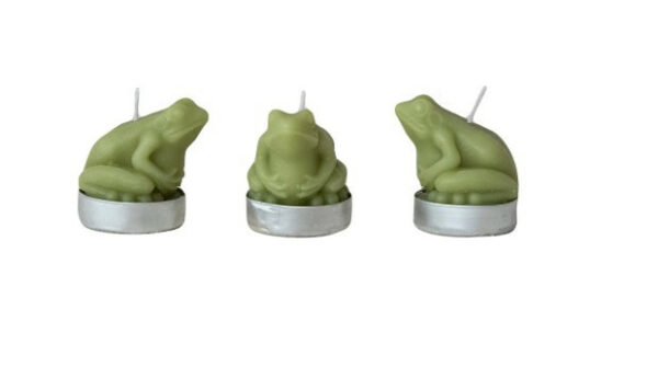 Unscented Frog Shaped Tealights, Set Of 9 2