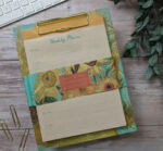 Van Gogh Sunflowers Small Clipboard Planner