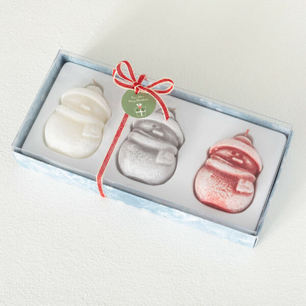 Vance Kitira Jolly Snowman Candle Trio 2