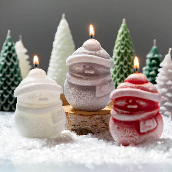 Vance Kitira Jolly Snowman Candle Trio1