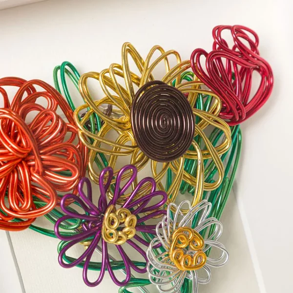 Where Love Grows Framed Wire Bouquet 2