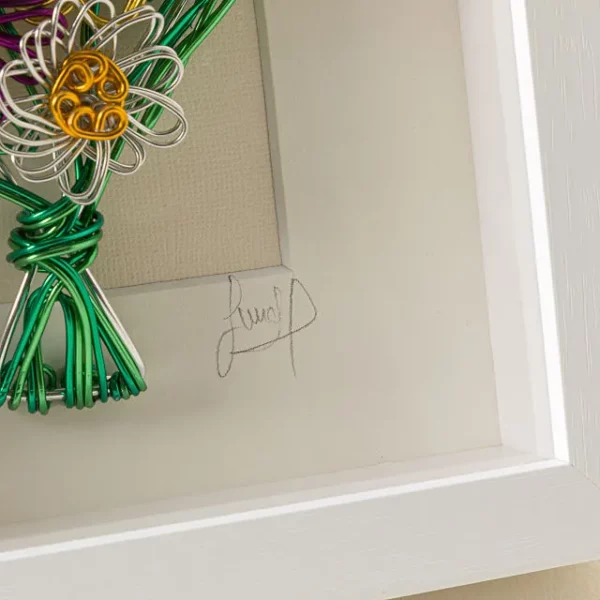 Where Love Grows Framed Wire Bouquet 4