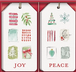 Winter Watercolor Boxed Gift Tags 1