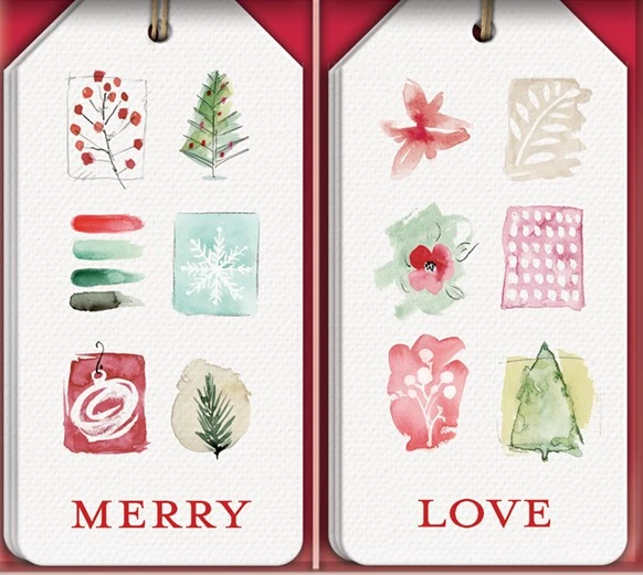 Winter Watercolor Boxed Gift Tags 2
