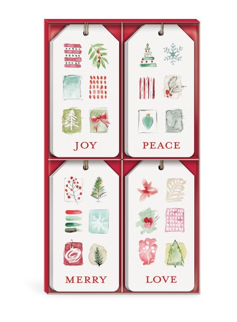 Winter Watercolor Boxed Gift Tags