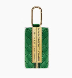 Woven Minimergency Bag Charm - Green