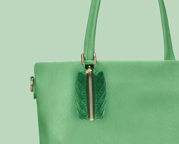 Woven Minimergency Bag Charm - Green 3