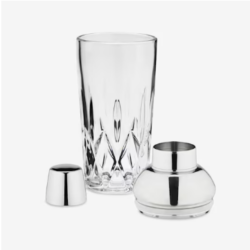 Admiral Crystal Cocktail Shaker With Builtin Strainer