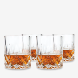 Admiral Vintage Style Crystal Tumblers - Set Of 4