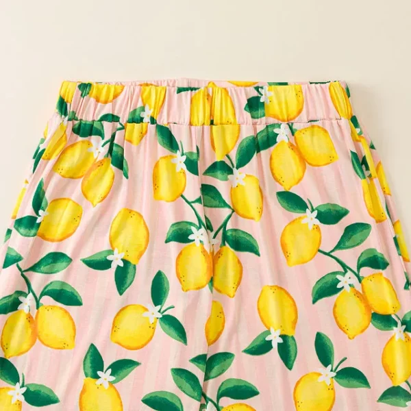 Amalfi Lemon Cooling Bamboo Pajama Set 2