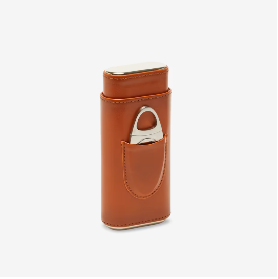 Ashton 3-cigar Leather Case & Cutter Ashton 3-cigar Leather Case & Cutter