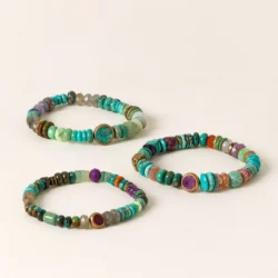 Aurora Sky Gemstone Bead Bracelet