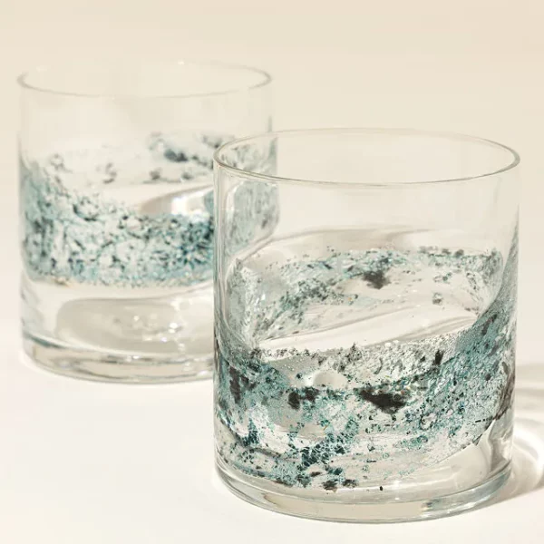 Blue Copper Ribbon Barware 1