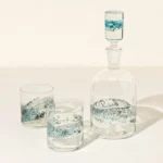 Blue Copper Ribbon Barware 2