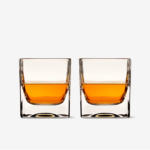 Braque Square Crystal Rocks Glasses - Set Of 2