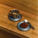 Brushed Steel Mug And Saucer 5