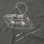 Cassette Tape 1972 Patent Tee 1