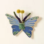 Ceramic Butterfly Wall Vase