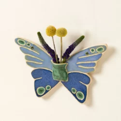 Ceramic Butterfly Wall Vase