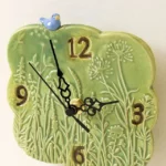 Ceramic Floral Wall Clock 1