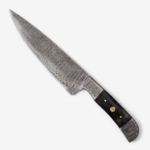 Damascus & Bull Horn Chef's Knife 1