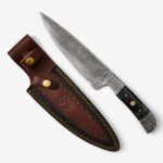 Damascus & Bull Horn Chef's Knife