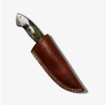 Damascus Bull Horn Hunting Knife 3