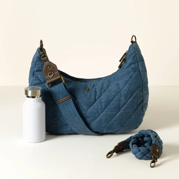 Denim Half Moon Hydrohobo® Bag 2