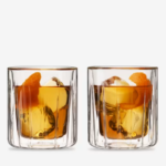 Double Walled Insulated Whiskey Rocks Glasses - Set Of 2